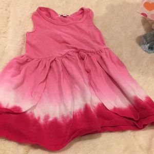 Splendid pink tie dye tank dress 2t